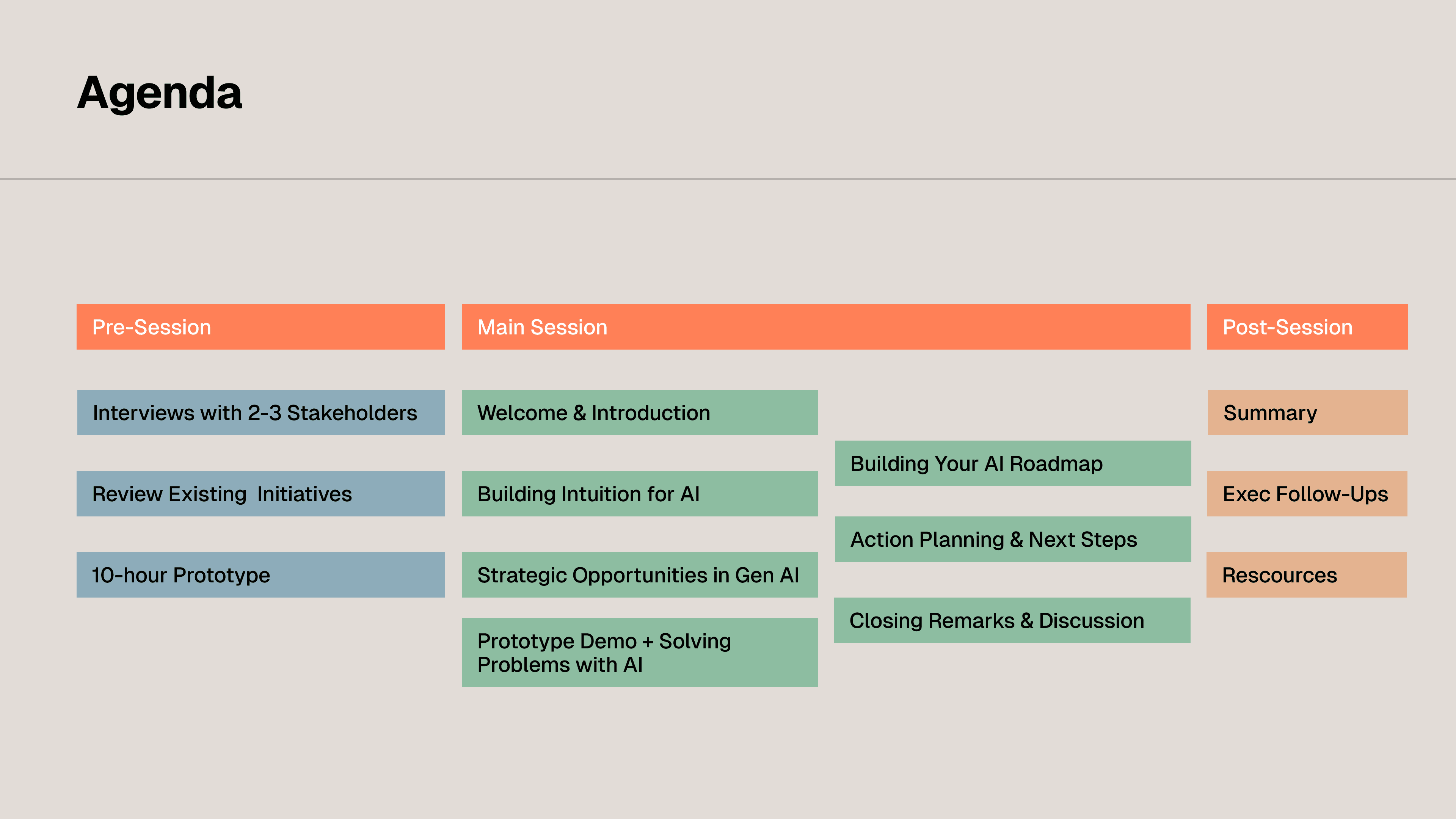 Event Agenda