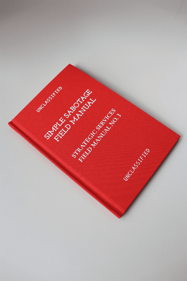 Simple Sabotage Field Manual - Book Cover