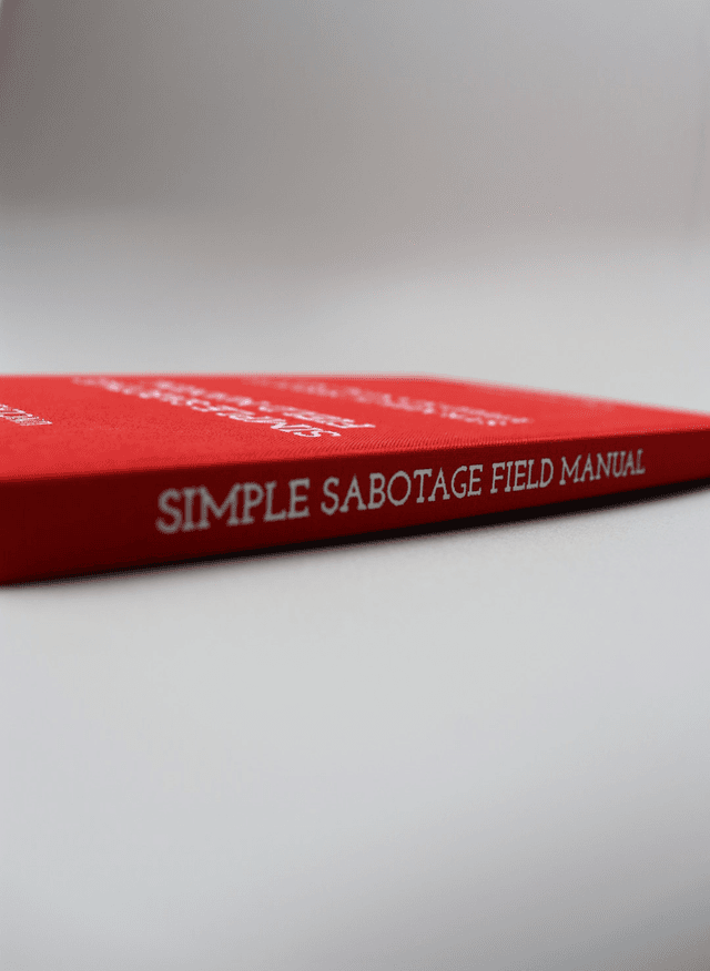 Simple Sabotage Field Manual - Book Spine