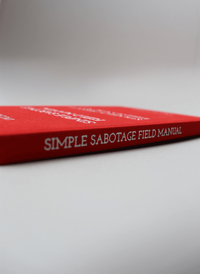 Simple Sabotage Field Manual — Book Spine