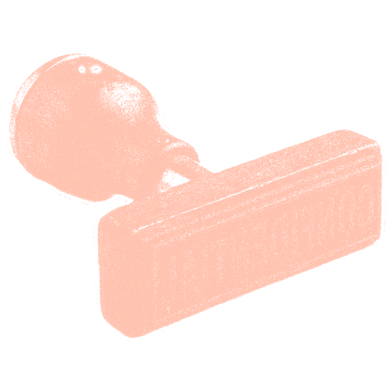 A rubber stamp — bureaucracy's instrument of choice