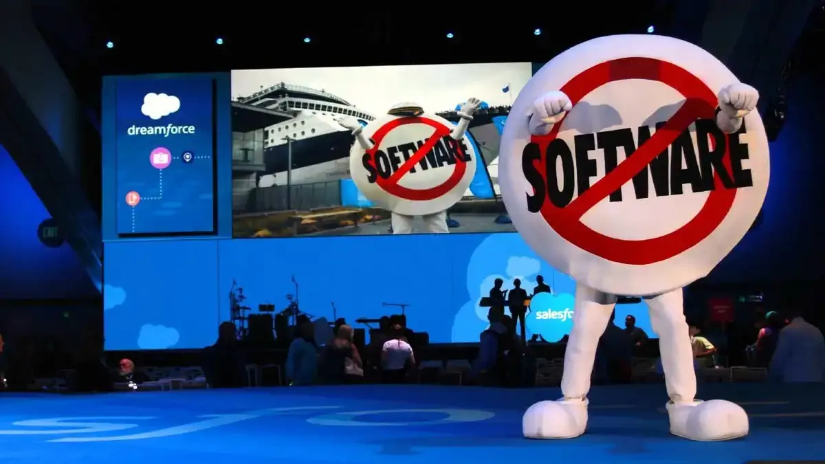 Salesforce "No Software" campaign photography
