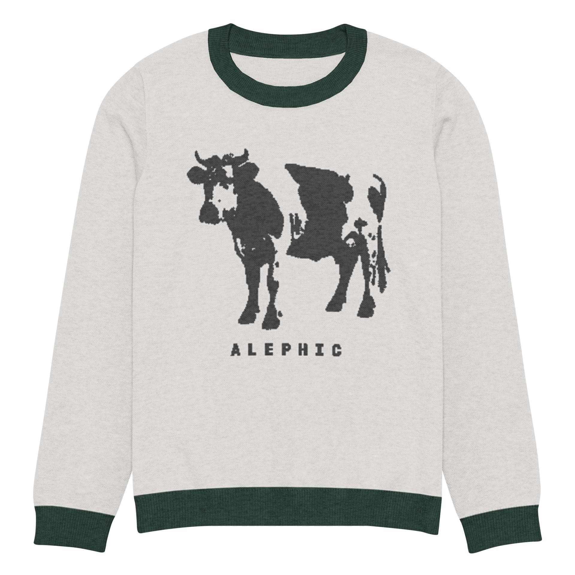Alephic Cow Knit in Bone / Pine