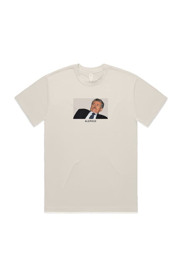 Do Not Want Heavy Tee in Ecru, front supplier mockup