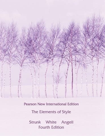 The Elements of Style by William Strunk Jr. & E. B. White, book cover